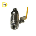 Tracheal hose PU tube 304 high pressure Quick-twist 2 way  Air source external buckle ball valve